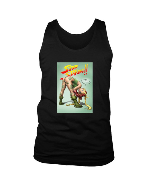 Sexy Cammy Killer Bee Street Fighter Stop Staring Man's Tank Top