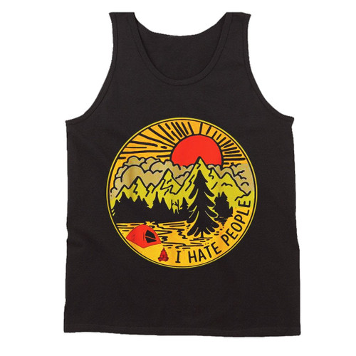 Love Camping I Hate People Man's Tank Top