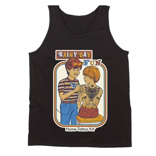 Rainy Day Fun Slim Man's Tank Top