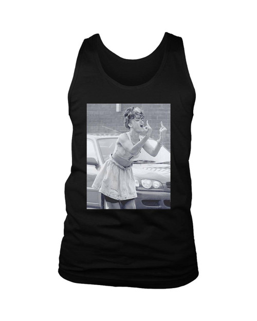 Robyn Rihanna Fenty Singer Swearing Finger Man's Tank Top