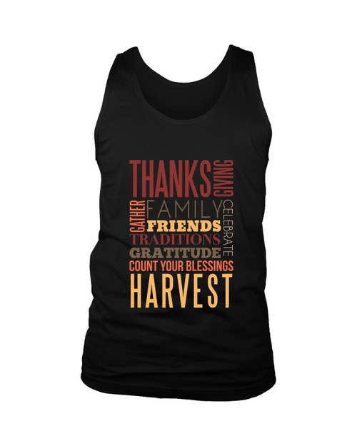 Thanks Giving Quotes Man's Tank Top