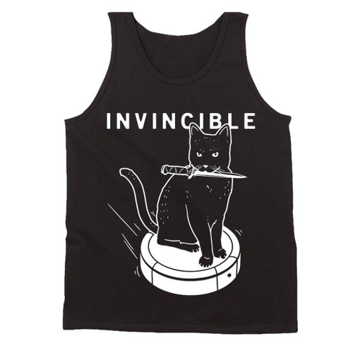 Invincible Cat Sword Man's Tank Top