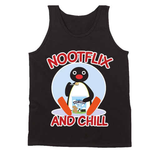 Pingu Nootflix And Chill Man's Tank Top