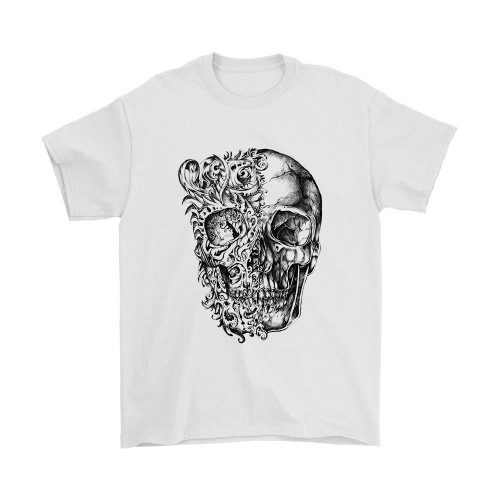 Cool Skull Art Man's T-Shirt Tee