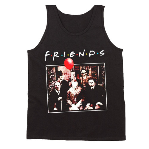 Horror Friends Pennywise Michael Myers Jason Voorhees Halloween Man's Tank Top