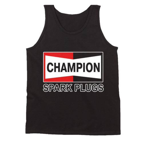 Champion Spark Plugs Logo American Spark Plug Man's Tank Top