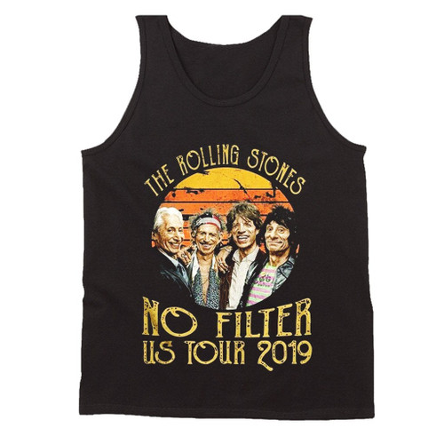 The Rolling Stones No Filter Us Tour 2019 Retro Man's Tank Top