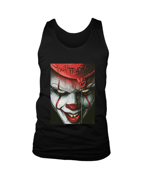 Youll Float Too It Clown Man's Tank Top