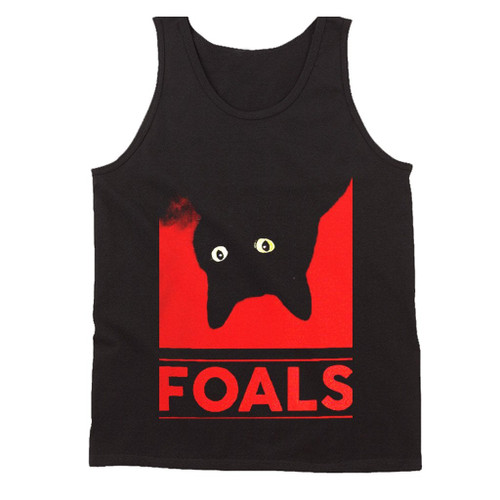 Black Cat Foals Rock Band Tour 2019 Man's Tank Top