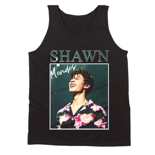 Shawn Mendes Cover Poster Concert Man's Tank Top