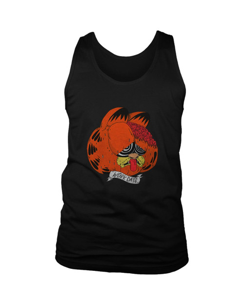 Garfield I Hate Mondays Work Days Man's Tank Top