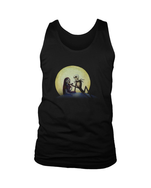 Jack Skellingon And Sally Nightmare Before Christmas Man's Tank Top