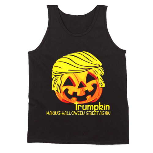 Trumpkin Silly Trump Halloween Man's Tank Top