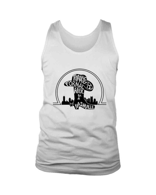 Silhouette Of The Nashville Skyline Man's Tank Top