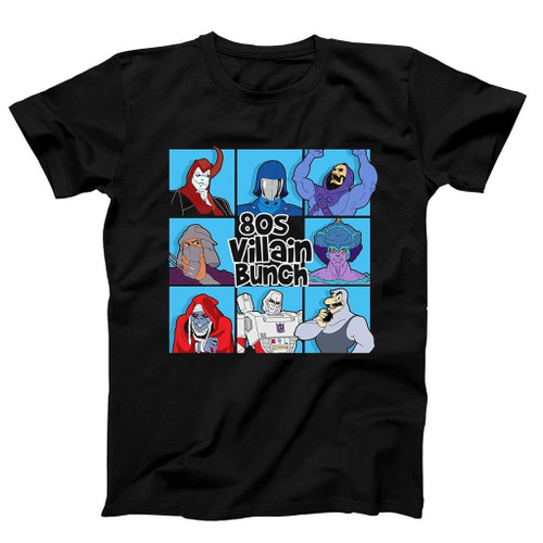 80S Villain Bunch Man's T-Shirt Tee 80S Villain Bunch Man's T-Shirt Tee