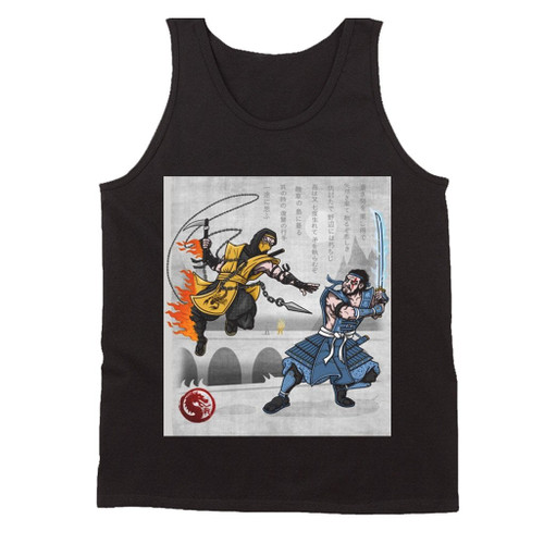 Mortal Kombat Fire Vs Ice Man's Tank Top