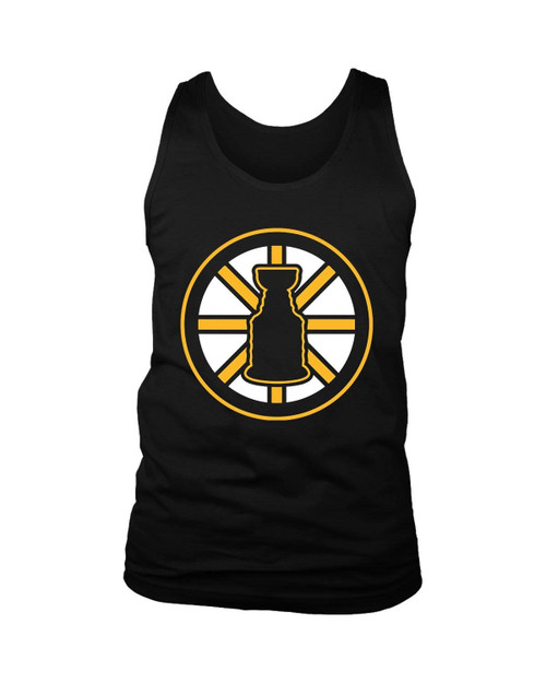 Copy Of Black Bruins Stanley Cup Logo Man's Tank Top