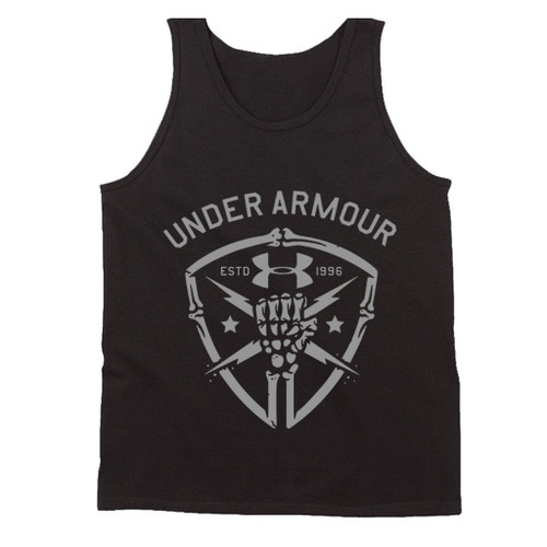 Logo Hand Skull Under Armour The Rock Project Supervent Man's Tank Top