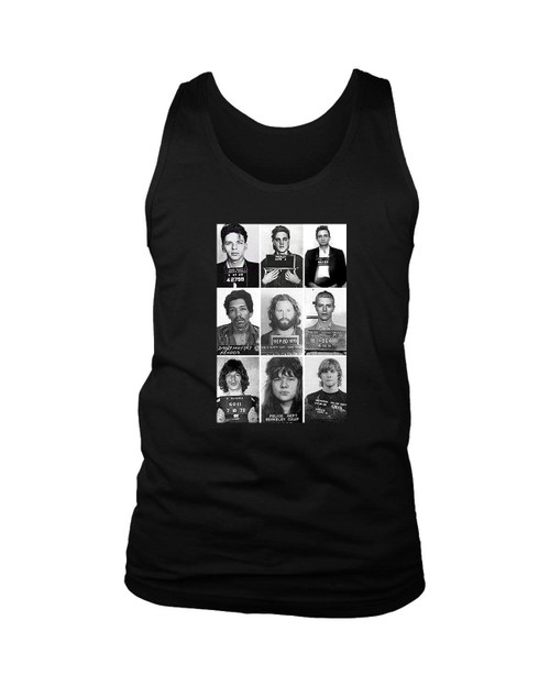 Rock Star Celebrities Mugshot Elvis Man's Tank Top