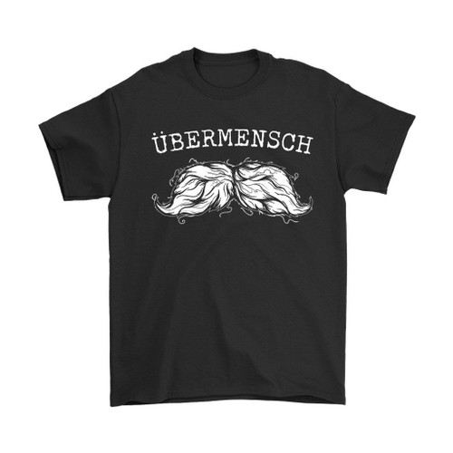 Ubermensch Mustache Logo Man's T-Shirt Tee