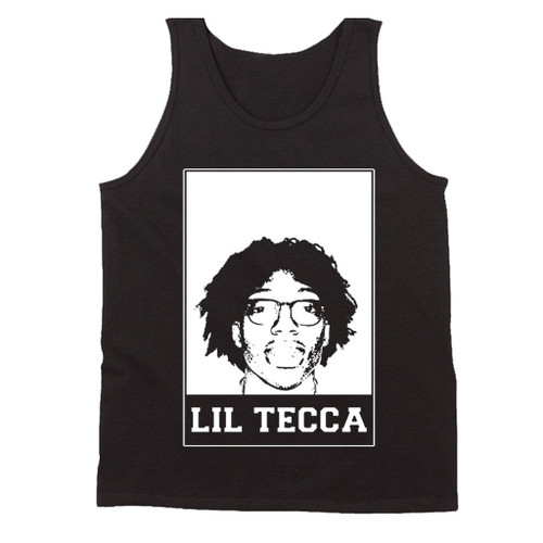 Lil Tecca Bw Sketch Man's Tank Top