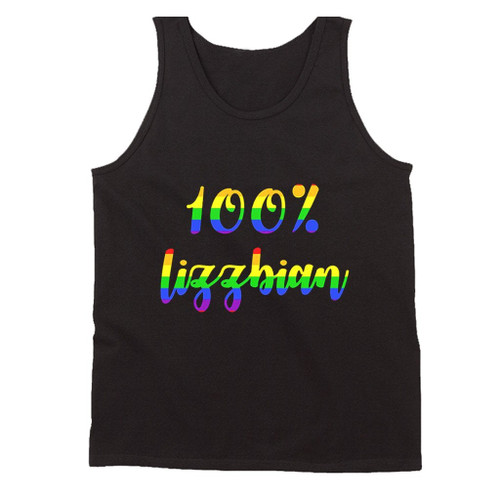 Rainbow Lizzbian Zipper Pouch Man's Tank Top