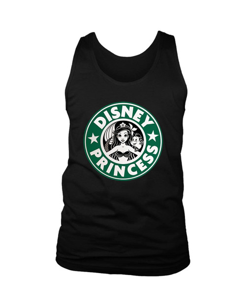 Ariel Mermaid Starbuck Disney Princess Man's Tank Top