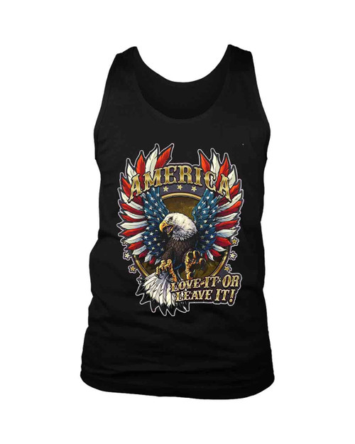 American Eagles Love It Or Leave It Man's Tank Top American Eagles Love It Or Leave It Man's Tank Top