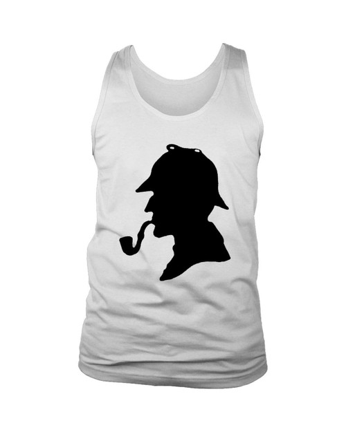 Sherlock Holmes Silhouette Man's Tank Top