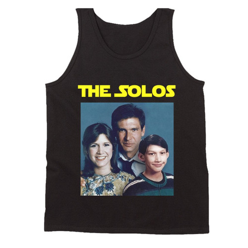 The Solos Family Portrait Han Solo Princess Leia Man's Tank Top