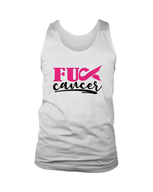 Fuck Cancer Logo Man's Tank Top