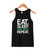 Eat Sleep Disc Golf Repeat Women's Tank Top