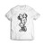 Disney Minnie Mouse Sketch Portrait Classic Pose Men's T-Shirt Tee