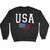 American Flag Logo Art Sweatshirt Sweater