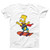 The Simpsons Bart Simpson Skateboarding Man's T-Shirt Tee