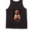 Mike Tyson Iconic Boxer Champion Belt Fighter Boxing Gloves Cartoon Big Head Tank Top