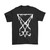 Lucifer Sigil The Devils Symbol White Grunge Man's T-Shirt Tee