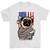 Independence Day Pug Liberty Man's T-Shirt Tee