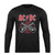 Acdc Highway To Hell Tricolor Long Sleeve T-Shirt Tee