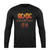 Acdc In Rock We Trust Vintage Long Sleeve T-Shirt Tee