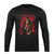 Retro Red Graphic Kiss Band Rock Heavy Metal Long Sleeve T-Shirt Tee