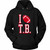 I Love Tb Football Unisex Hoodie