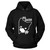 Ew People Black Cat Face Unisex Hoodie