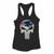 New England Patriots Punisher Logo Women Racerback Tank Tops