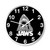 Jaws Geometric Shark Logo Wall Clocks