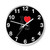 I Love Pizza Rat Wall Clocks