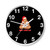 Poop Emoji Merry Christmas Santa Hat Winter Wall Clocks