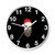 Santa Hipster Beard Skull Wall Clocks