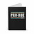 Pro Roe Est 1973 Retro Logo Art Spiral Notebook