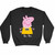 Peppa Pig Vsco Vans Parody Funny Sweatshirt